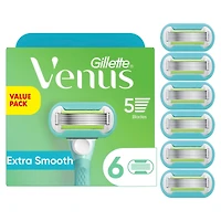 Gillette Venus Extra Smooth Women's Razor Blade, 6 Refills