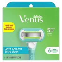 Gillette Venus Extra Smooth Women's Razor Blade, 6 Refills