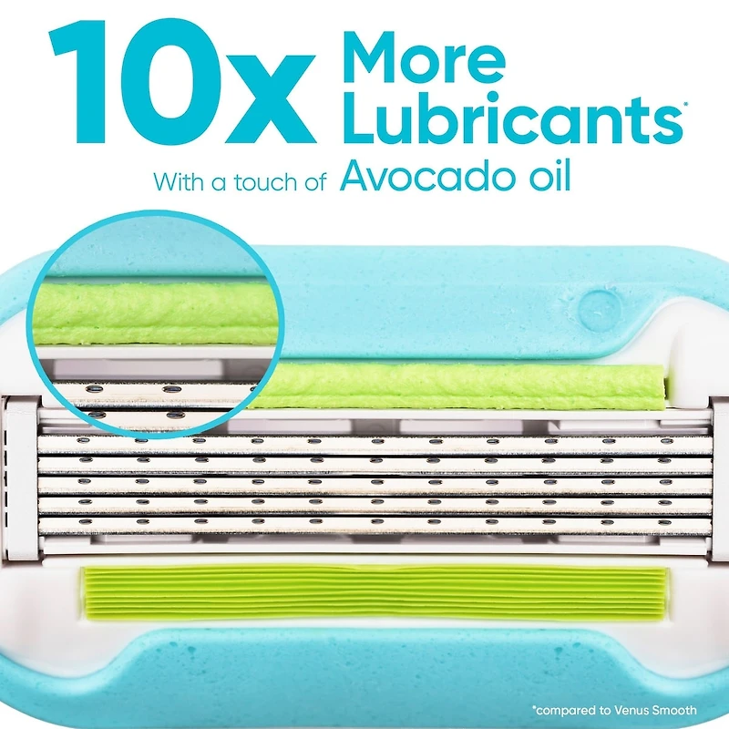 Gillette Venus Extra Smooth Women's Razor Blade, 6 Refills