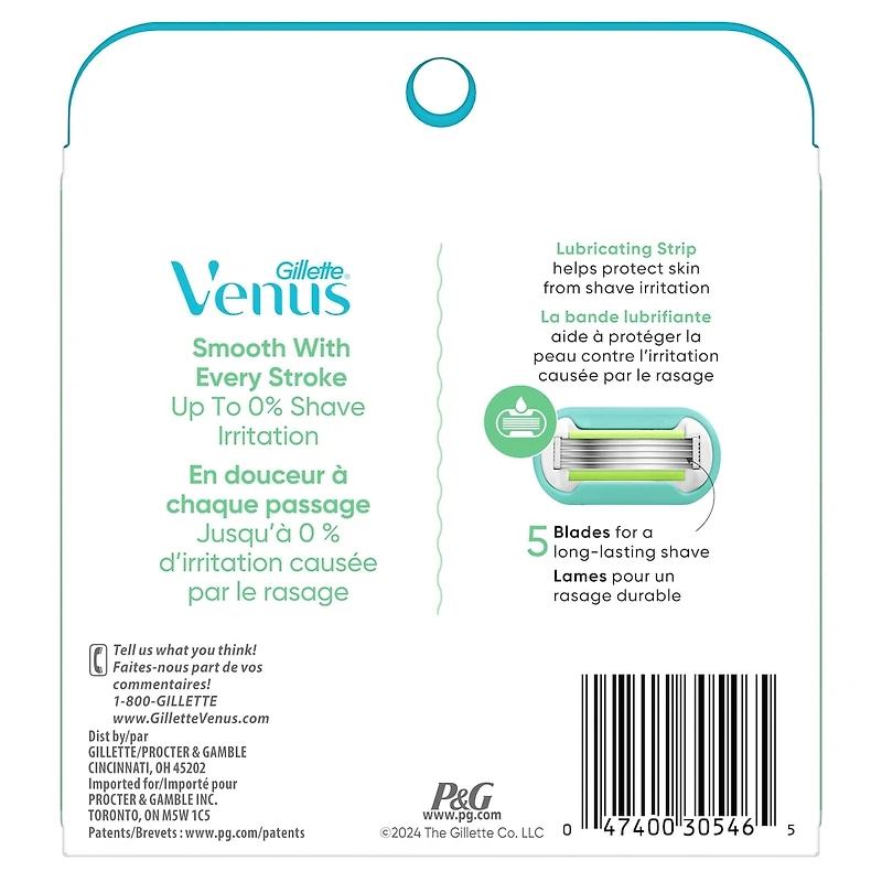Gillette Venus Extra Smooth Women's Razor Blade, 6 Refills
