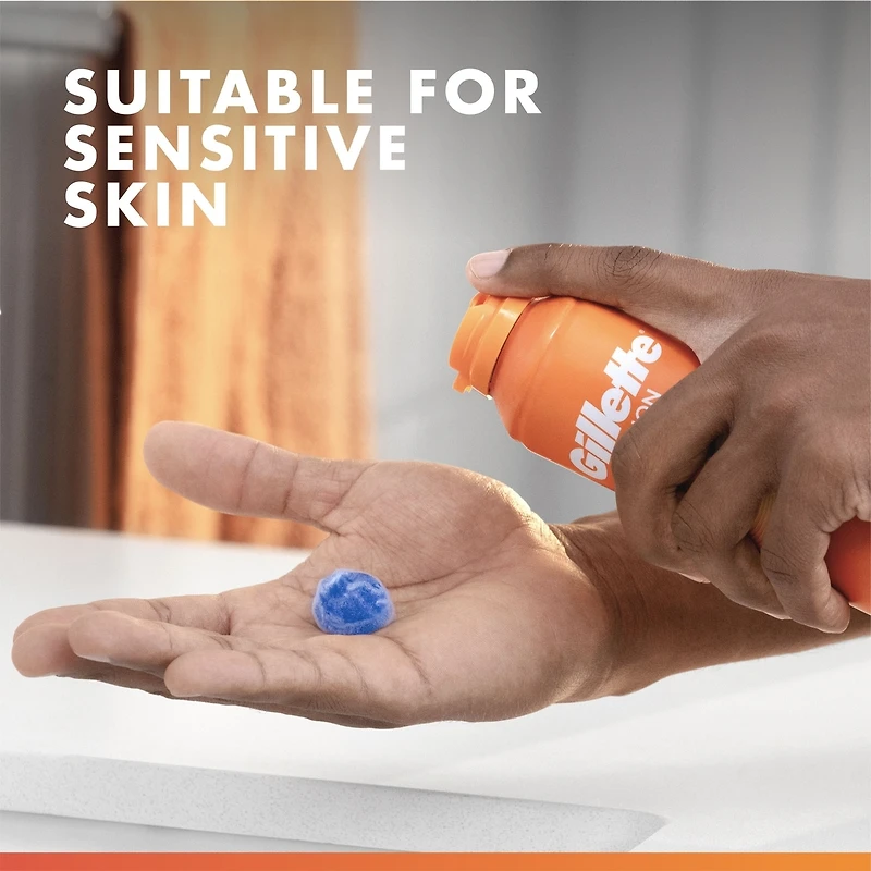 Gillette Fusion5 Ultra Sensitive Hydra Gel Men's Shave Gel Twin Pack, 396 g