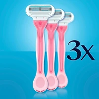 Rasoirs jetables pour femmes Gillette Venus Sensitive, paquet de 3
