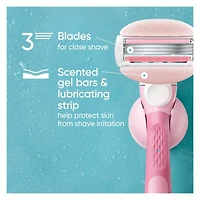 Gillette Venus ComfortGlide White Tea Scented Women's Razor Blades, 6 Refills