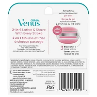 Gillette Venus ComfortGlide White Tea Scented Women's Razor Blades, 6 Refills