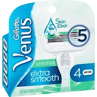 Lames de rasoir Gillette Venus Extra Smooth Sensitive pour femmes, 4 cartouches