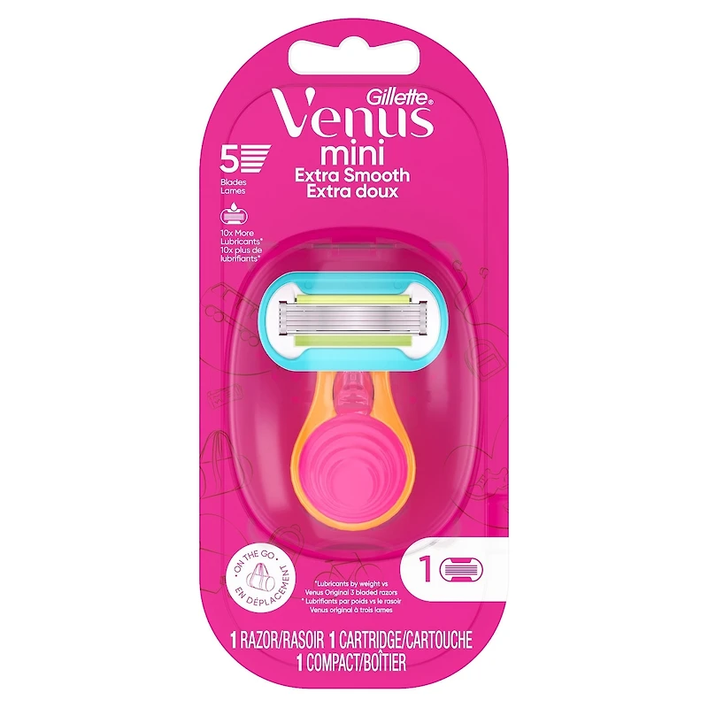 Gillette Venus Snap with Extra Smooth Women's Razor Handle + 1 Blade Refill