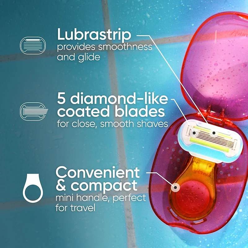 Gillette Venus Snap with Extra Smooth Women's Razor Handle + 1 Blade Refill