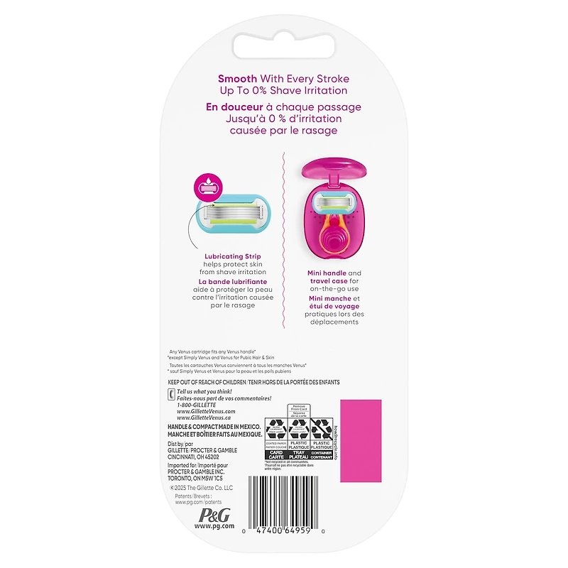 Gillette Venus Snap with Extra Smooth Women's Razor Handle + 1 Blade Refill
