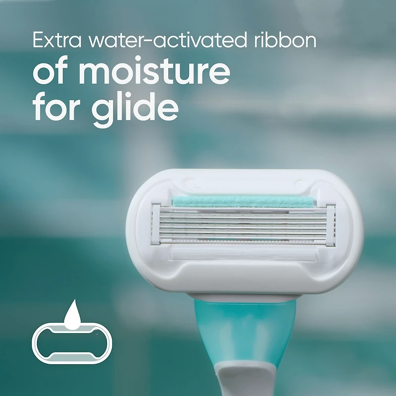 Rasoirs jetables pour femmes Gillette Venus Extra Smooth Sensitive, paquet de 2