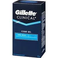 Gillette Clinical Protection Cool Wave Clear Gel Anti-Perspirant/Deodorant, 45 g