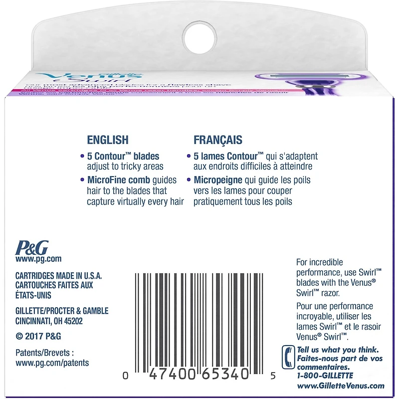 Lames de rasoir Gillette Venus Swirl pour femmes