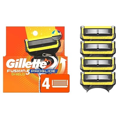 Cartouches de rechange de rasoir Gillette Fusion5ProGlide Défense pour hommes, cartouches de rechange de rasoir pour manche de rasoir Flex-pivot, 2x plus de lubrification