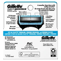 Cartouches de rechange de rasoir Gillette Fusion5 ProGlide Fraîcheur, 4 cartouches de rasoir pour manche de rasoir Flex-pivot, 5 lames de rasoir, 2x plus de lubrification rafraîchissante