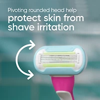 Extra Smooth Green Disposable Women's Razors, 2 Count