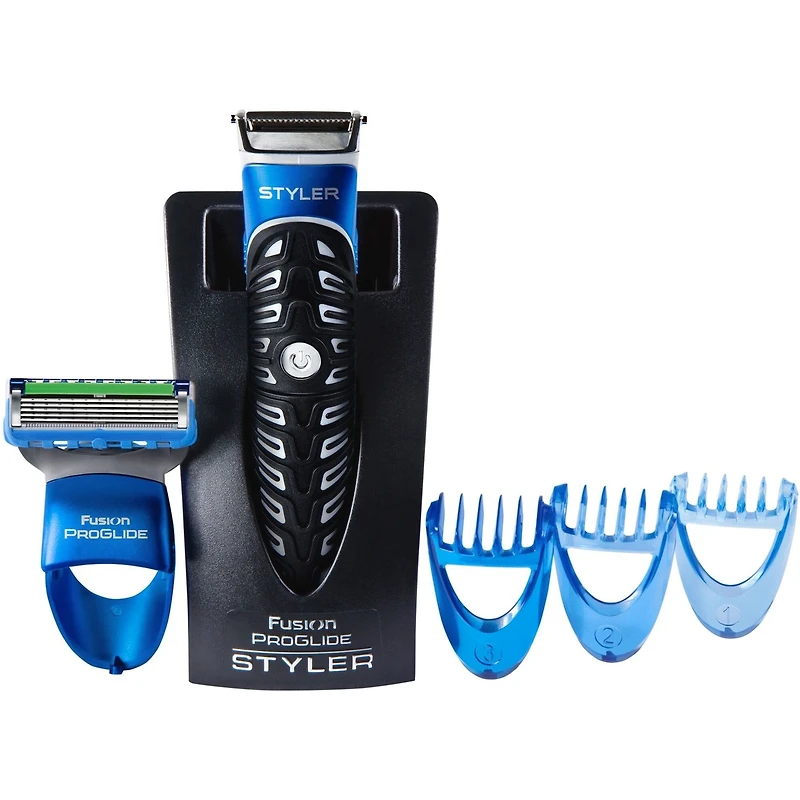 Tondeuse à barbe tout usage Gillette Styler : Tondeuse à barbe, rasoir Fusion et lame de découpe pour hommes