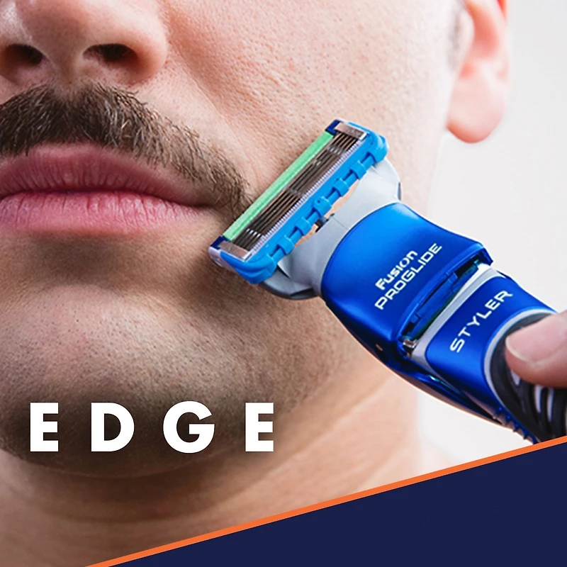 Tondeuse à barbe tout usage Gillette Styler : Tondeuse à barbe, rasoir Fusion et lame de découpe pour hommes