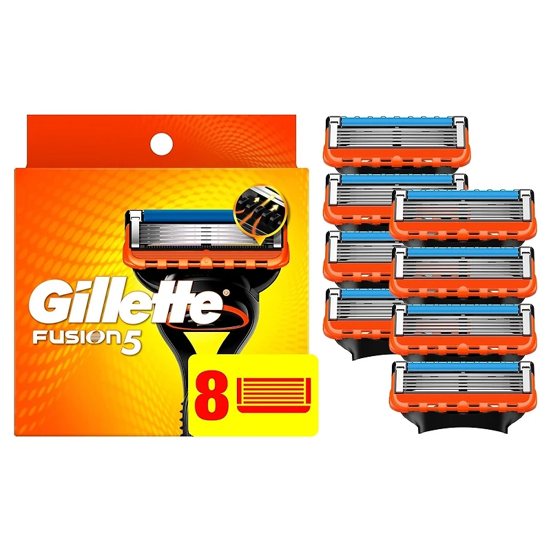Cartouches de rechange de rasoir Gillette Fusion5 pour hommes, cartouches de rasoir, bande lubrifiante, lame de précision pour hommes