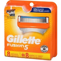 Cartouches de rechange de rasoir Gillette Fusion5 pour hommes, cartouches de rasoir, bande lubrifiante, lame de précision pour hommes