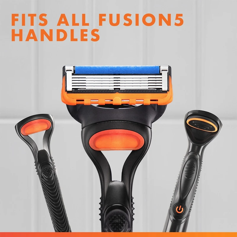 Cartouches de rechange de rasoir Gillette Fusion5 pour hommes, cartouches de rasoir, bande lubrifiante, lame de précision pour hommes