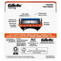 Cartouches de rechange de rasoir Gillette Fusion5 pour hommes, cartouches de rasoir, bande lubrifiante, lame de précision pour hommes