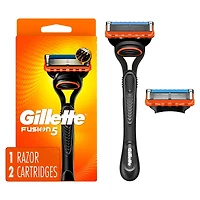 Gillette Fusion5 Men’s Razor Handle + 2 Blade Refills