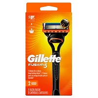 Gillette Fusion5 Men’s Razor Handle + 2 Blade Refills