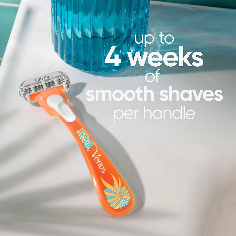 Rasoirs jetables pour femmes Gillette Venus Treasures, paquet de 3