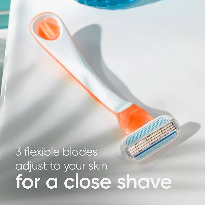 Rasoirs jetables pour femmes Gillette Venus Treasures, paquet de 3