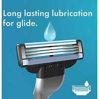 Cartouches de rechange Gillette Mach3, 12 cartouches de rasoir, cartouches de rechange pour hommes avec bande lubrifiante, 3 lames de rasoir pour un rasage de près