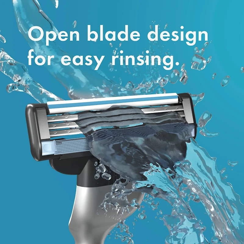 Cartouches de rechange Gillette Mach3, 12 cartouches de rasoir, cartouches de rechange pour hommes avec bande lubrifiante, 3 lames de rasoir pour un rasage de près