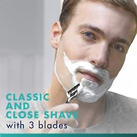 Cartouches de rechange Gillette Mach3, 12 cartouches de rasoir, cartouches de rechange pour hommes avec bande lubrifiante, 3 lames de rasoir pour un rasage de près