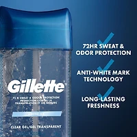 Antisudorifique et désodorisant en gel transparent Gillette avec technologie de parfum Xtend