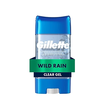 Antisudorifique et désodorisant en gel transparent Gillette avec technologie de parfum Xtend, Pluie tropicale