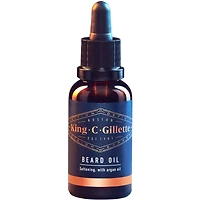 King C. Gillette Beard Oil with argan oil for a smooth, soft beard, 1oz