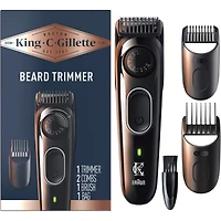 Tondeuse à barbe King C. Gillette avec cadran de précision avec 40 ajustements de longueur de barbe adaptés à tous les styles de barbe