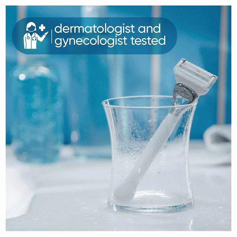 Gillette Venus for Pubic Hair and Skin, Women's Razor Blades, 4 Refills