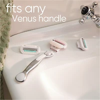 Gillette Venus Deluxe Smooth Sensitive Women's Razor Handle + 3 Blade Refills