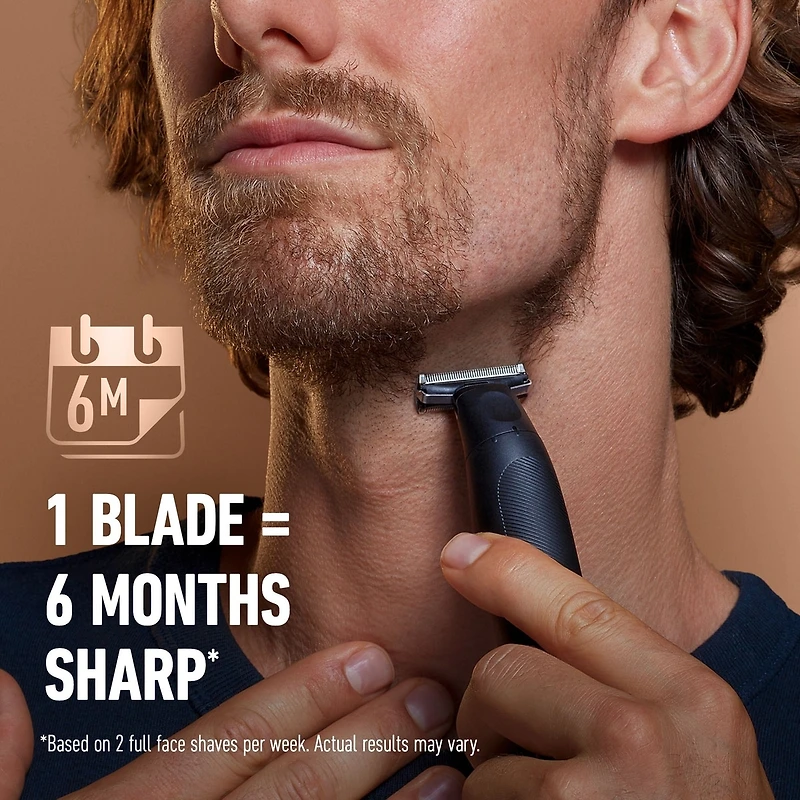 Tondeuse tout-en-un King C. Gillette avec la nouvelle technologie CenterCut pour une efficacité et une proximité optimales, une conception sans fil et un rasage facile et rapide