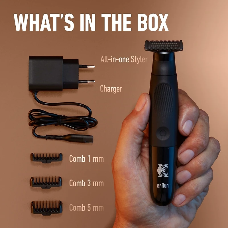 Tondeuse tout-en-un King C. Gillette avec la nouvelle technologie CenterCut pour une efficacité et une proximité optimales, une conception sans fil et un rasage facile et rapide