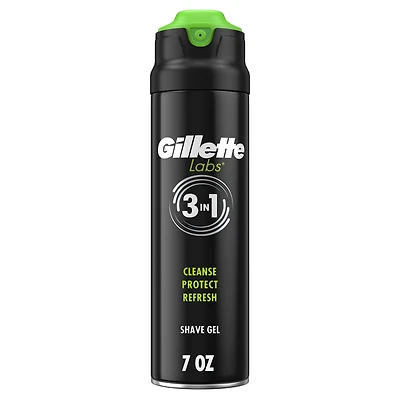 Gel à raser qui mousse rapidement GilletteLabs pour hommes, 7 OZ