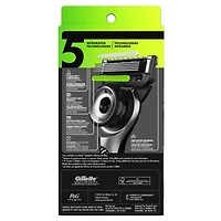 GilletteLabs with Exfoliating Bar Razor for Men - 1 Handle, 1 Razor Blade Refill