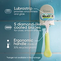 Venus Extra Smooth Women's Handle + 2 Razor Blade Refills + Satin Care Ultra Sensitive Shave Gel, 7oz, Includes Travel Cart Cover