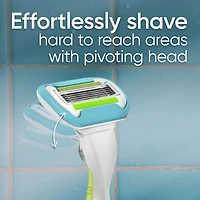 Manche de rasoir Gillette Venus Extra doux pour femmes + 2 cartouches de rechange pour rasoir + gel à raser Satin Care Ultra sensible, 29,5 mL (7 oz), protecteur de voyage pour cartouche inclus
