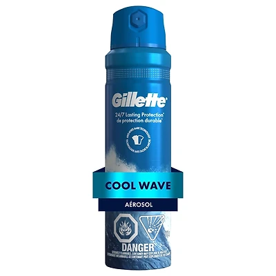 Antisudorifique et désodorisant en aérosol Gillette pour hommes
