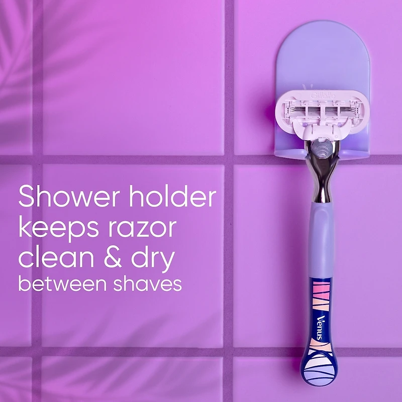 Gillette Venus Miami Midnight Extra Smooth Sensitive Women's Razor Refills, 6 ct