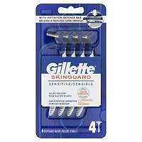 Gillette SkinGuard Disposable Razors for Men, 4 Count