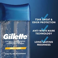 Antisudorifique et désodorisant en gel transparent pour hommes, parfum Brise marine