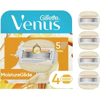 Venus MoistureGlide Women's Razor Blades, With Built-in Shave Gel Bars