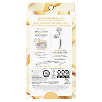 Venus Moistureglide Women's Razor, Reusable Handle, 2 Razor Blade Refills and Shower Holder