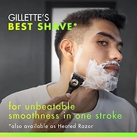 Rasoir Gillette Labs pour hommes avec barre exfoliante, édition noire et dorée, 1 manche, 3 cartouches de rechange, comprend un étui de voyage pour un rangement pratique lors de vos déplacements
